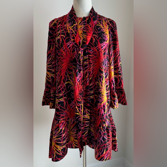 Kate Spade Black and Pink Floral Dress - Picture 4 of 11